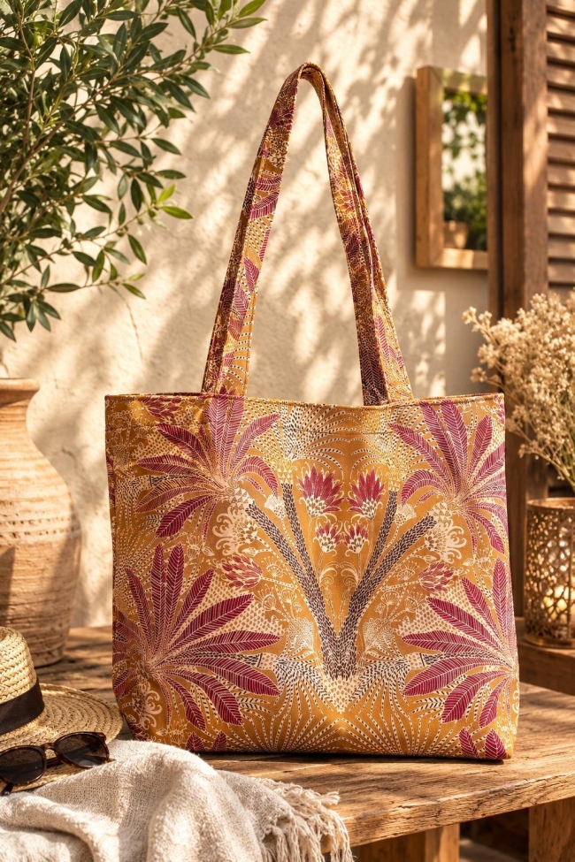 Sac Fourre-tout botanic jaune